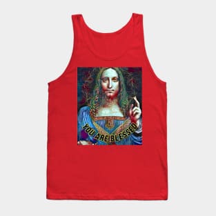 You are Blessed (Christ blessing signed hand) Tank Top